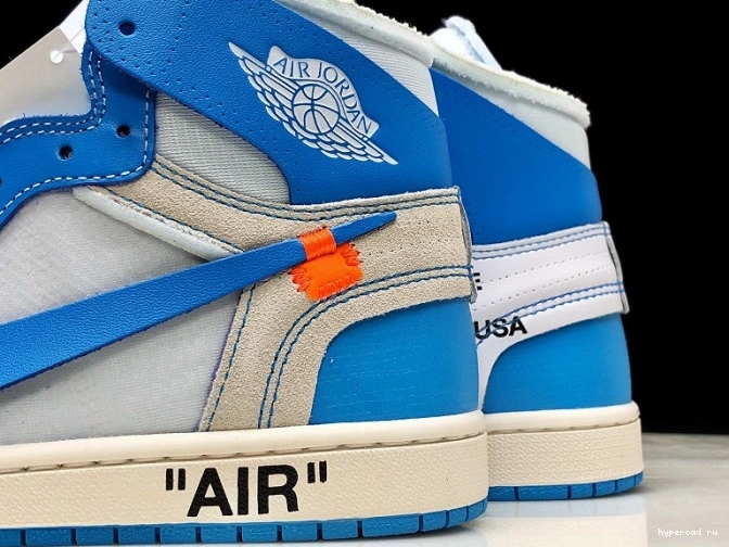 Jordan AQ0818-148 Air Blue 1 Powder UNC Off-White 0910